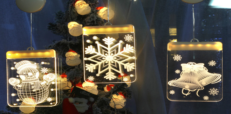 What colors are available for Christmas suction cup lights