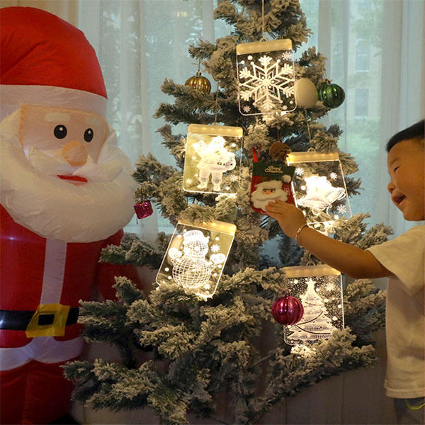 Christmas suction cup lamp