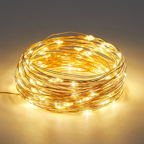 Solar copper wire lamp
